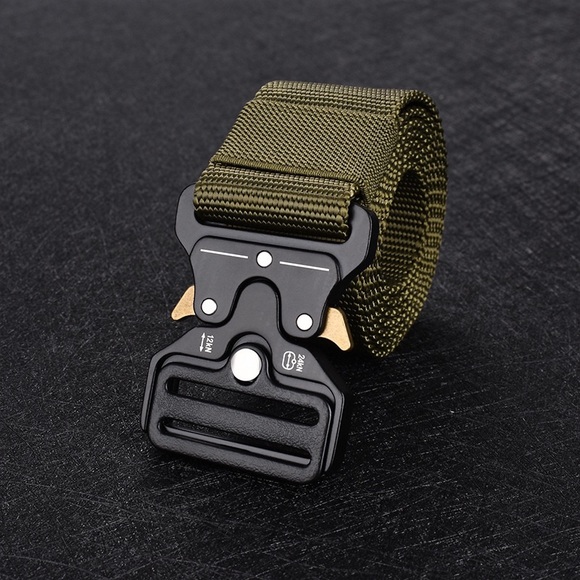Military Tactical Army Adjustable Quick Release Belts Men Casual Rigger Web Belt - Picture 11 of 13